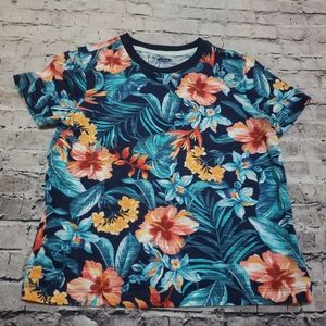 Old navy boys floral print shirt size xs